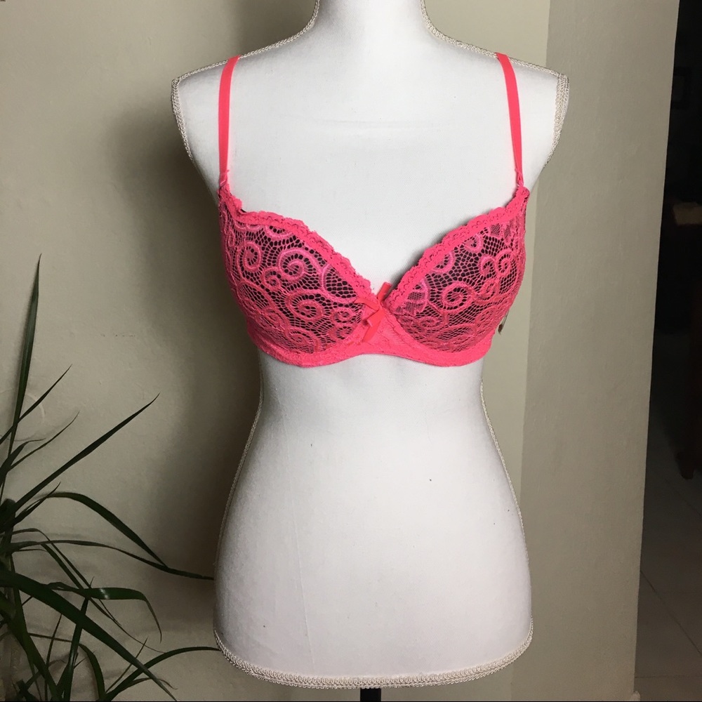 YMI Pink Push-up Bra Two Sizes 34C and 36B